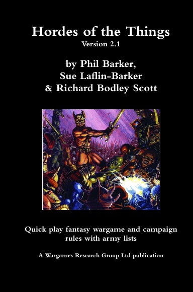 Wargames Research Group Hordes of the Things version 2.1