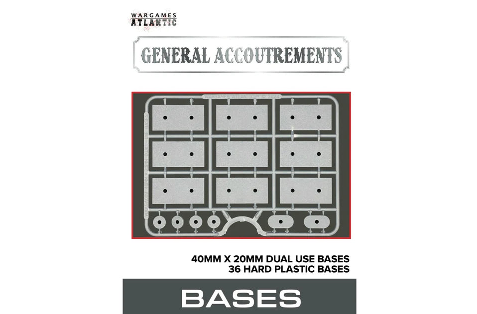 Wargames Atlantic 40mm x 20mm Dual Use Bases