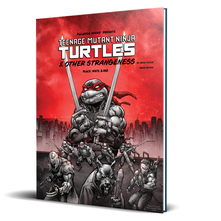 Palladium Books Teenage Mutant Ninja Turtles & Other Strangeness RPG Redux Edition Black White & Red Edition