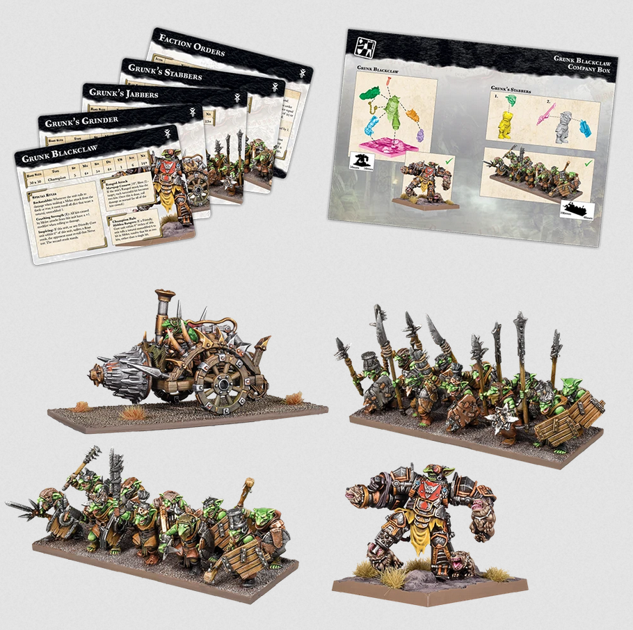 Mantic Kings of War Champions Grunk Blackclaw Company Box