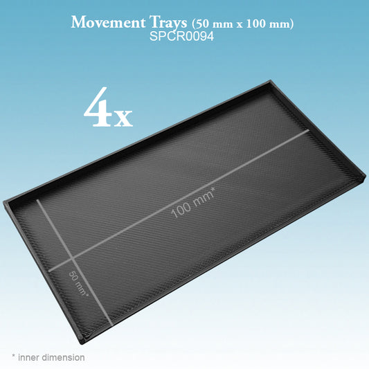 Spellcrow Argatoria Movement Trays (50 mm x 100 mm)