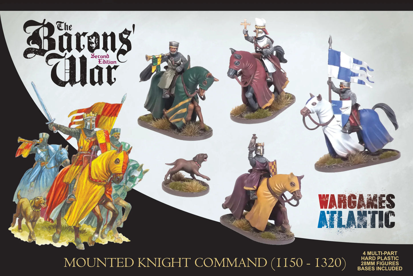 Wargames Atlantic The Barons' War Mounted Knight Command (1150 - 1320)