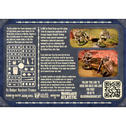 Wargames Atlantic Marcher: X19A2 Badger Hardsuits