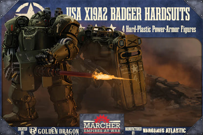 Wargames Atlantic Marcher: X19A2 Badger Hardsuits