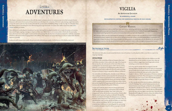 Cohors Cthulhu RPG Laurium Adventures