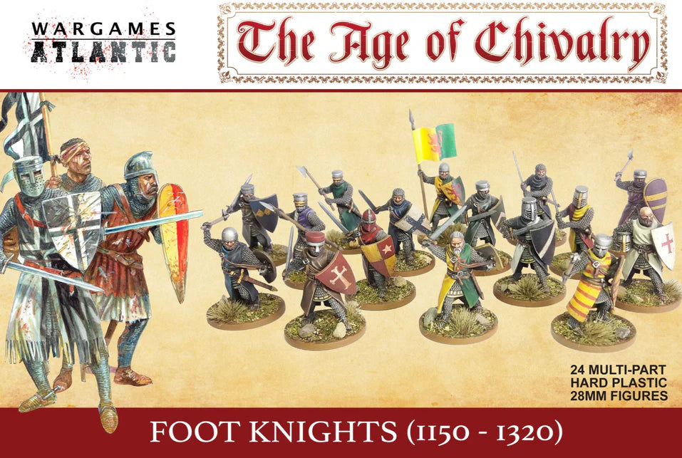 Wargames Atlantic The Age of Chivalry Foot Knights (1150-1320)