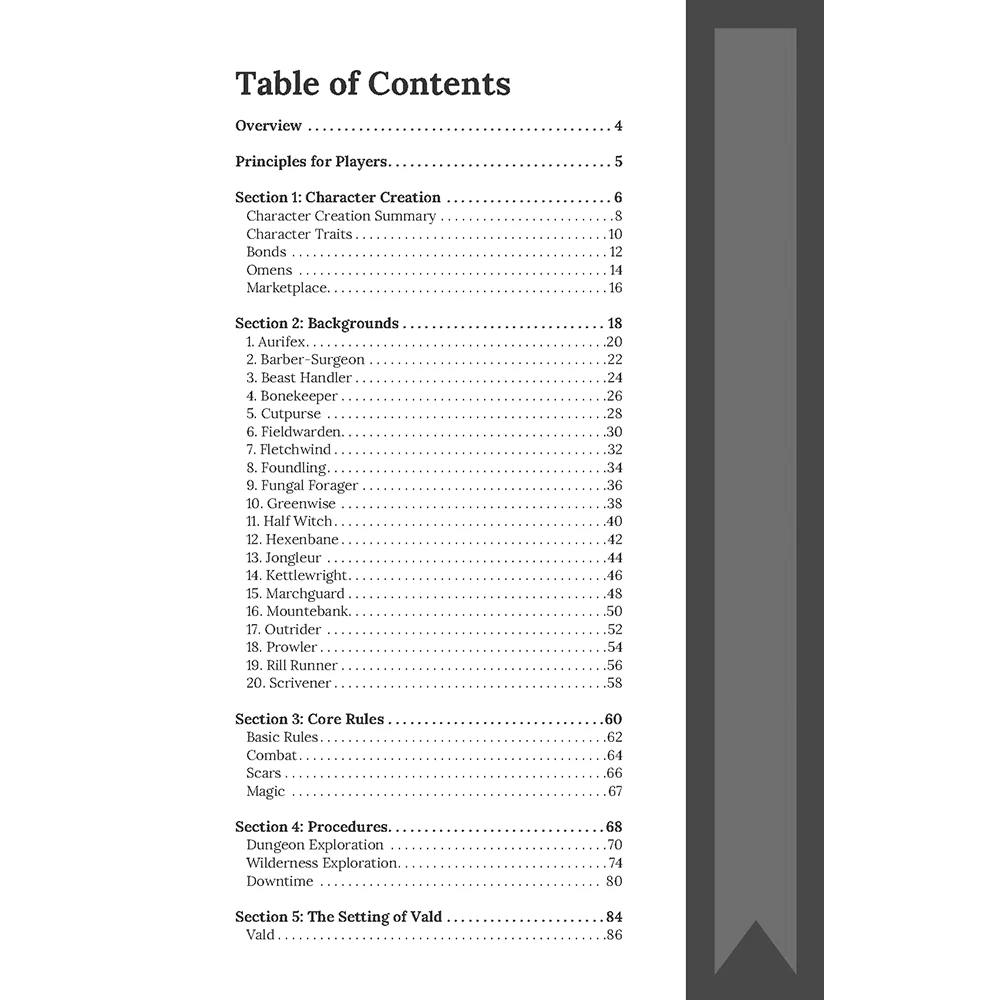 Cairn 2e Player's Guide