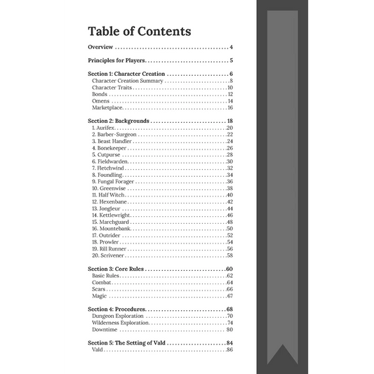 Cairn 2e Player's Guide