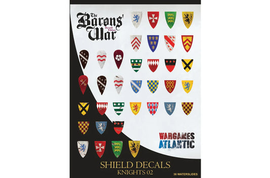 Wargames Atlantic Barons' War Shield Decals (02): Knights 02