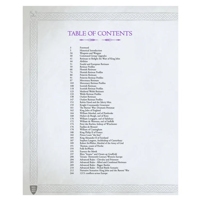 Wargames Atlantic King John: Barons' War Hardcover Sourcebook