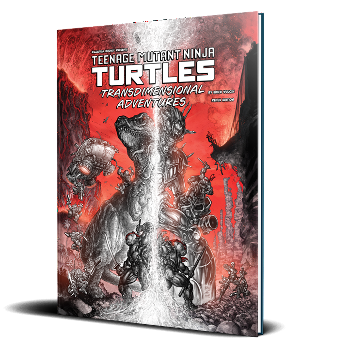 Palladium Books Teenage Mutant Ninja Turtles Transdimensional Adventures Redux Black White & Red Edition