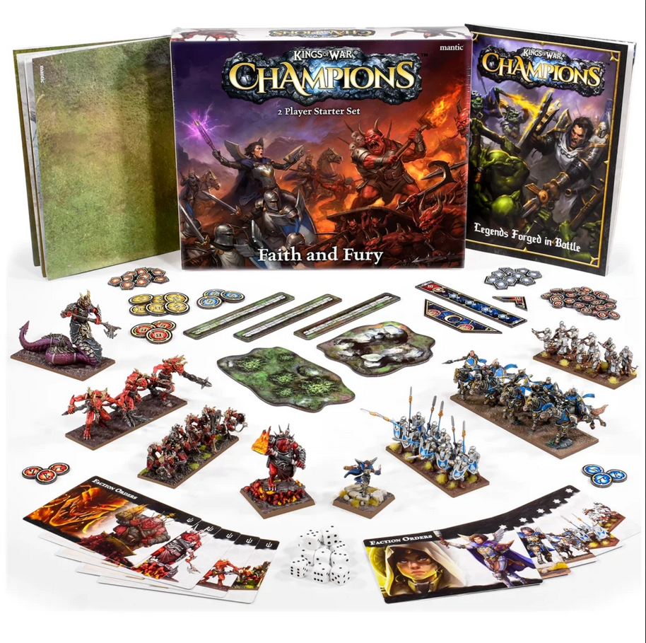 Mantic Kings of War Champions Faith and Fury 2 Player Starter Set